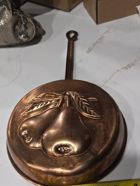 Source Unknown Copper-Tone Pear Wall Hanging